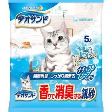 デオサンド 香りで消臭する紙砂 ソープ 5L デオサンド ユニ・チャーム