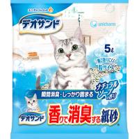 デオサンド 香りで消臭する紙砂 ソープ 5L デオサンド ユニ・チャーム(4520699638804)