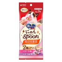 銀のスプーン おやつ にゃんSpoon 総合栄養食 2種のアソート まぐろ味&かつお味 10g×9本 ユニ・チャーム(10g×9本)