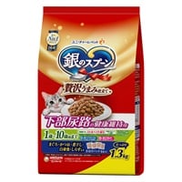 銀のスプーン 贅沢うまみ仕立て 下部尿路の健康維持用 1歳～10歳頃まで まぐろ･かつお･煮干し･白身魚･しらす入り 1.3kg ユニ・チャーム(1.3kg)