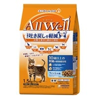 AllWell 10歳以上の腎臓の健康維持用 フィッシュ味挽き小魚とささみ フリーズドライパウダー入り ユニ・チャーム(１．５kg)