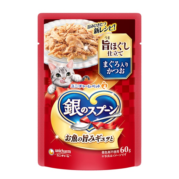銀のスプーン パウチ 旨ほぐし仕立て まぐろ入りかつお 60g ユニ・チャーム(60g)