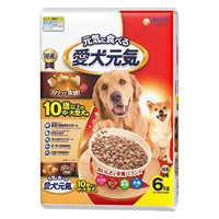 愛犬元気 10歳以上の中・大型犬用 ささみ・ビーフ・緑黄色野菜・小魚入り 6kg ユニ・チャーム(6kg)