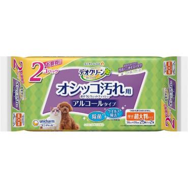 デオクリーン オシッコ汚れ用おそうじウェットティッシュ 除菌 超大判 50枚 デオクリーン Deo‐clean ユニ・チャーム