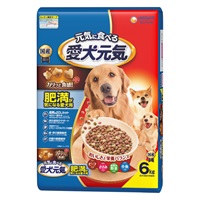 愛犬元気 肥満が気になる 愛犬用 ビーフ・ささみ・緑黄色野菜・小魚入り 6kg ユニ・チャーム(6kg)