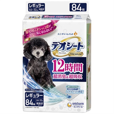 デオシート Premium 12時間超消臭&超吸収 レギュラー 84枚 Deo sheet ユニ・チャーム