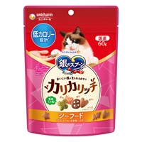 銀のスプーン おいしい顔が見られるおやつ カリカリッチ 低カロリー設計 シーフード 60g  ユニ・チャーム(60g)