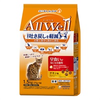 AllWell 早食いが気になる猫用 チキン味  オールウェル ユニ・チャーム(1.5kg)
