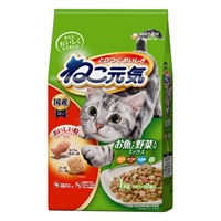 ねこ元気 お魚と野菜入りミックス まぐろ･かつお･白身魚･緑黄色野菜入り 1.0kg ユニ・チャーム(1.0kg)