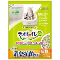 １週間消臭・抗菌デオトイレ飛び散らない消臭・抗菌サンド ４Ｌ ユニ・チャーム(消臭・抗菌サンド)