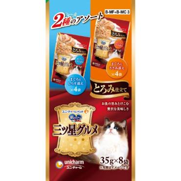 銀のスプーン 三ツ星グルメ パウチ とろみまぐろしらす&まぐろささみ 35g×8袋 銀のスプーン ユニ・チャーム