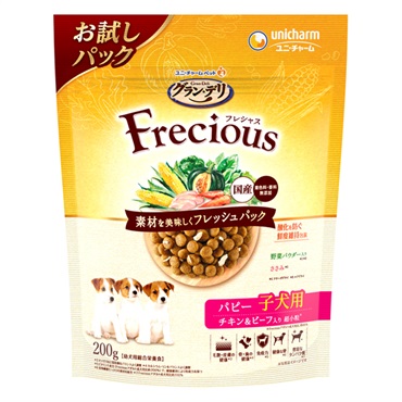 グラン・デリ Frecious パピー子犬用 チキン&ビーフ入り 200g Gran-Deli ユニ・チャーム