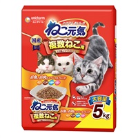 ねこ元気 複数ねこ用 お魚とお肉のスペシャルブレンド まぐろ･かつお･白身魚･チキン入り 5.0kg ユニ・チャーム(5.0kg)