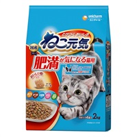 ねこ元気 肥満が気になる猫用 まぐろ･かつお･白身魚･チキン･緑黄色野菜入り 2.0kg ユニ・チャーム(2.0kg)