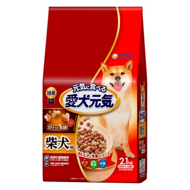 愛犬元気 柴犬用 ビーフ・緑黄色野菜・小魚入り 2.1kg ユニ・チャーム