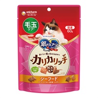 銀のスプーン カリカリッチ  毛玉ケア シーフード 60g  ユニ・チャーム(60g)