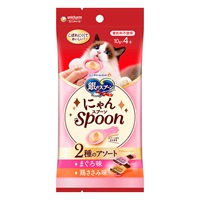 銀のスプーン 三ツ星グルメ にゃんSpoon 2種のアソート まぐろ味・鶏ささみ味 40g 銀のスプーン ユニ・チャーム(2種のアソート)