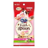 銀のスプーン 三ツ星グルメ にゃんSpoon 2種のアソート 40g 銀のスプーン ユニ・チャーム(まぐろ&シーフード味)