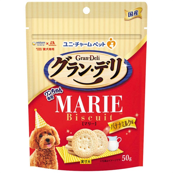 グラン・デリ ワンちゃん専用 マリービスケット 50g グラン・デリ Gran‐Deli ユニ・チャーム(バナナミルク味)