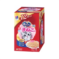 銀のスプーン 健康に育つ子ねこ用 まぐろ・かつお 60g×12袋 ユニ・チャーム(720g)