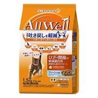 オールウェル AllWell ひざ・関節の健康維持用 フィッシュ味 挽き小魚とささみフリーズドライパウダー入り 1.5kg ユニ・チャーム(1.5kg)