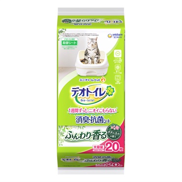 デオトイレ ふんわり香る 消臭・抗菌シート ボタニカルの香り 20枚 Deo-toilet ユニ・チャーム