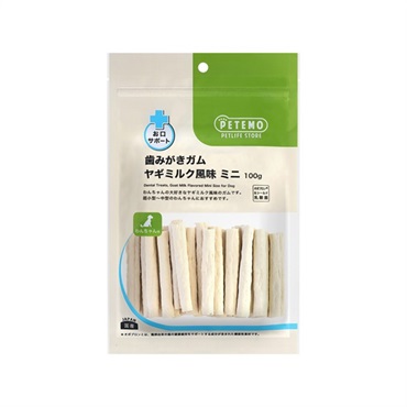 歯みがきガム PETEMO(ヤギミルク風味ミニ 100g)