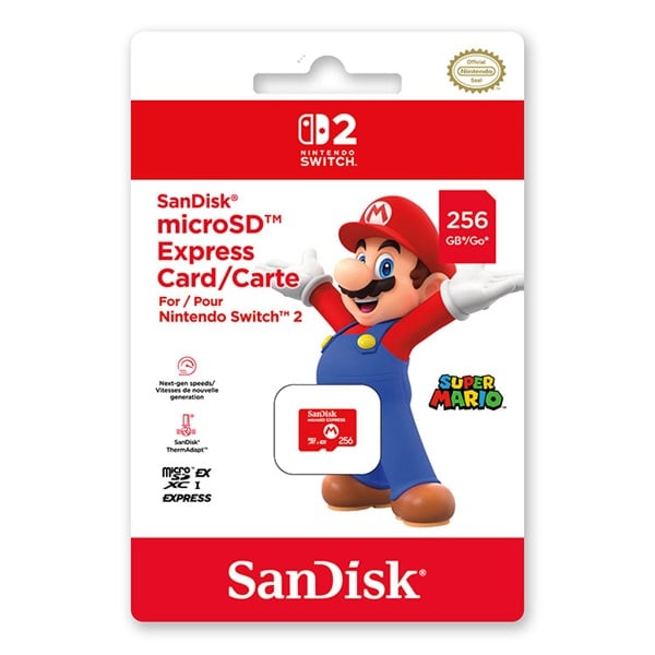 SanDisk microSD Express Card 256GB for Nintendo Switch 2 お一人