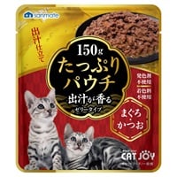 たっぷりパウチ 出汁が香るゼリータイプ 150g キャットジョイ CAT JOY サンメイト(まぐろ・かつお)