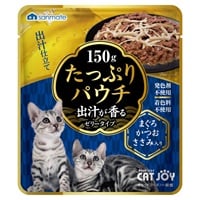たっぷりパウチ 出汁が香るゼリータイプ 150g キャットジョイ CAT JOY サンメイト(まぐろ・かつお・ささみ入り)
