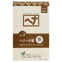 ナイアード ナチュラルハーブ ヘナ+木藍 茶系 100g×4袋 ナイアード naiad ナイアード(400g)