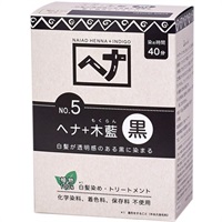 ナイアード ヘナ+木藍 黒 100g naiad(100g)