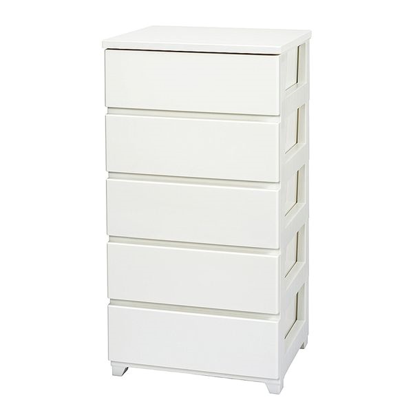 カラースタイルチェスト　ワイド5段　ホワイト　プラチェスト カラースタイルチェスト | イオンスタイルオンライン 衣料品・暮らしの