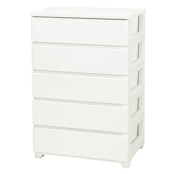 カラースタイルチェスト　ワイド5段　ホワイト　プラチェスト カラースタイルチェスト | イオンスタイルオンライン 衣料品・暮らしの