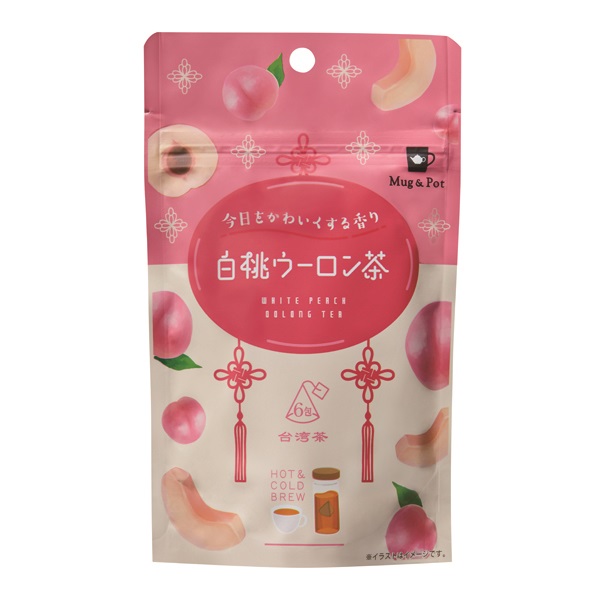 白桃烏龍茶 2g×6p マグポット Mug & Pot Tokyo Tea Trading(2g×6p)