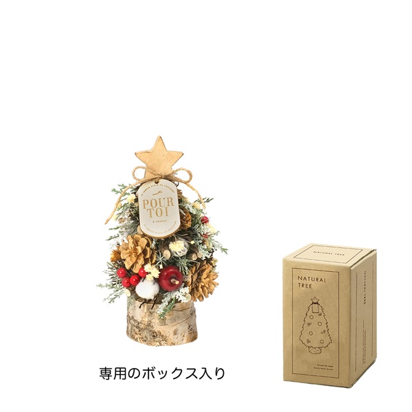 ツリーツリーページ ナチュラルツリーオブジェS ペールナチュラル | イオンスタイル