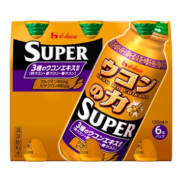ウコンの力 スーパー 120mL×6本 ハウスウェルネスフーズ