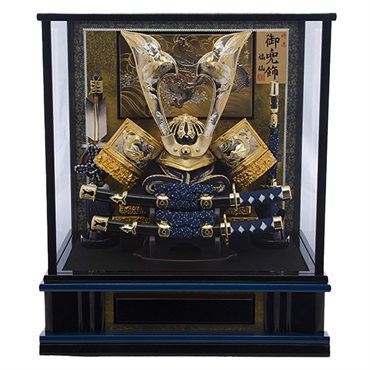 福仙 兜ケース飾り「蒼天龍(そうてんりゅう)」五月人形 かぶと