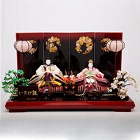 福仙雛人形 福仙 親王ケース飾り「みやび」 4532365203186 ひな人形 雛人形