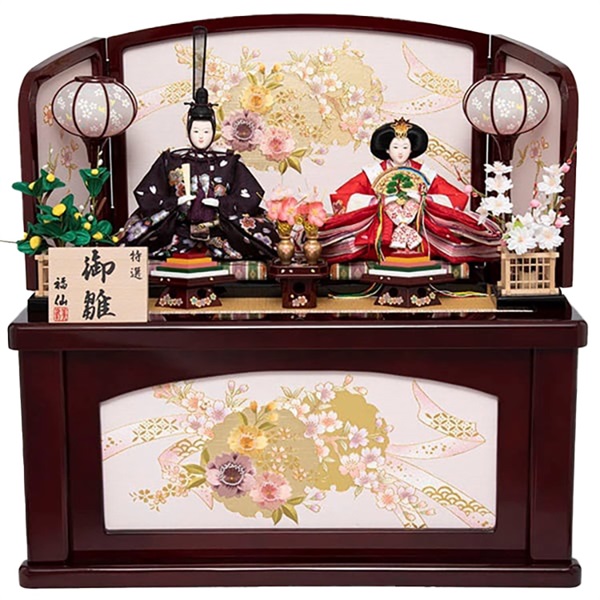 完売】福仙 親王収納飾り「絢爛」 4532365213093 ひな人形 雛人形