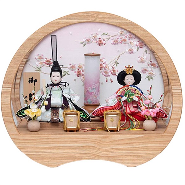 福仙 親王ケース飾り「まどか」 4532365223122 ひな人形 雛人形 RKT