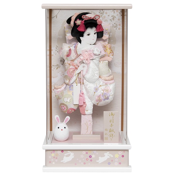 福仙 羽子板ケース飾り「なごみ」 (グレージュ) 4532365231066(4532365231066)