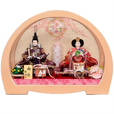 福仙 親王ケース飾り「ここみ」 4532365233114 ひな人形 雛人形 RKT