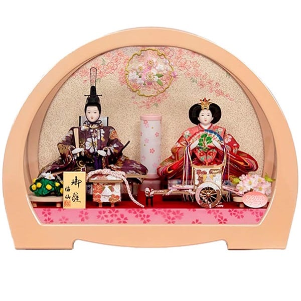 福仙 親王ケース飾り「ここみ」 4532365233114 ひな人形 雛人形 RKT