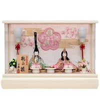 福仙 木目込親王ケース飾り「一秀作 白梅」 4532365233152 ひな人形
