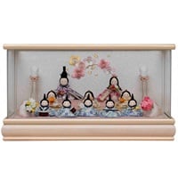 福仙 ちりめん雛十人ケース飾り「koti」 4532365243083 ひな人形