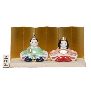 福仙 彩絵座雛(華小紋) 4532365252115 ひな人形 雛人形 | イオン