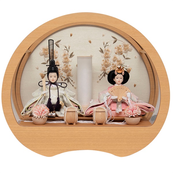 久月 親王収納飾り「桃小町 結菜」 4960282394142 ひな人形 雛人形