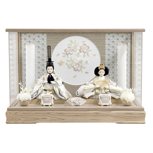 福仙 親王ケース飾り「調（しらべ）」 4532365263111 ひな人形 雛人形