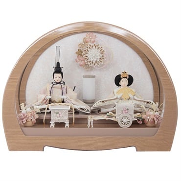 福仙雛人形 福仙 親王ケース飾り「夢花」 4532365263128 ひな人形 雛人形 | イオン
